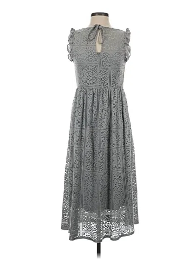 Pre-owned Zara Basic Casual Dress In Gray