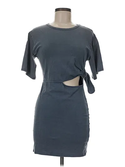 Pre-owned Zara Basic Casual Dress In Gray