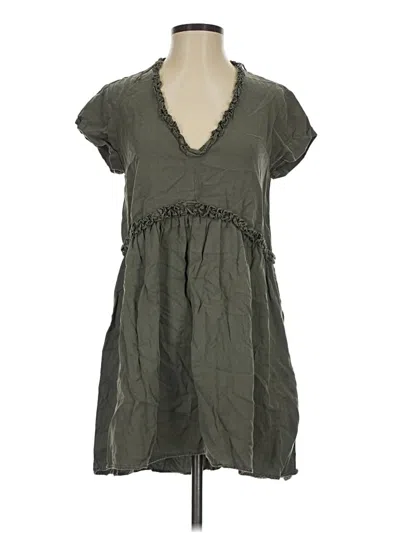 Pre-owned Zara Basic Casual Dress In Gray