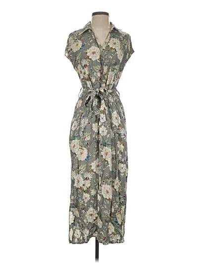 Pre-owned Zara Basic Casual Dress In Gray