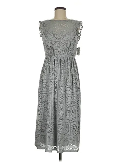Pre-owned Zara Basic Casual Dress In Gray