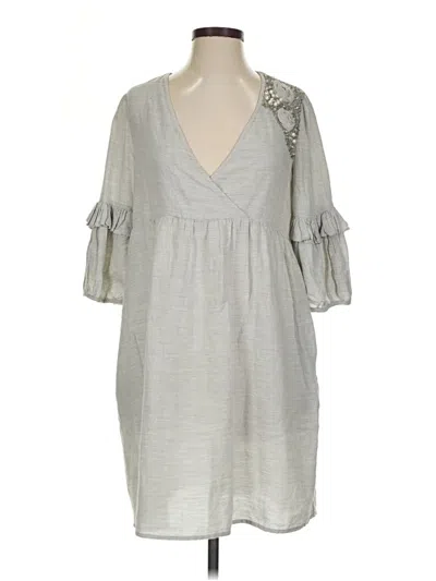 Pre-owned Zara Basic Casual Dress In Gray