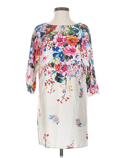 Pre-owned Zara Basic Casual Dress In Ivory