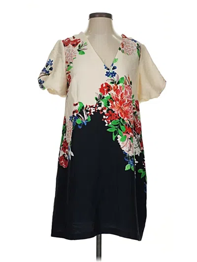 Pre-owned Zara Basic Casual Dress In Ivory