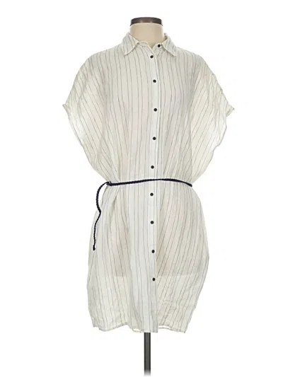 Pre-owned Zara Basic Casual Dress In Ivory