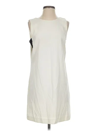 Pre-owned Zara Basic Casual Dress In Ivory