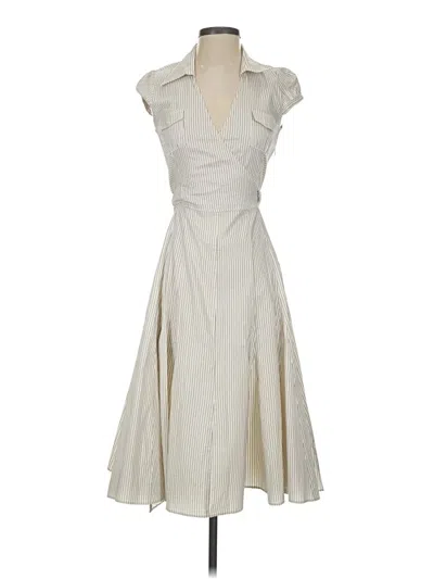 Pre-owned Zara Basic Casual Dress In Ivory