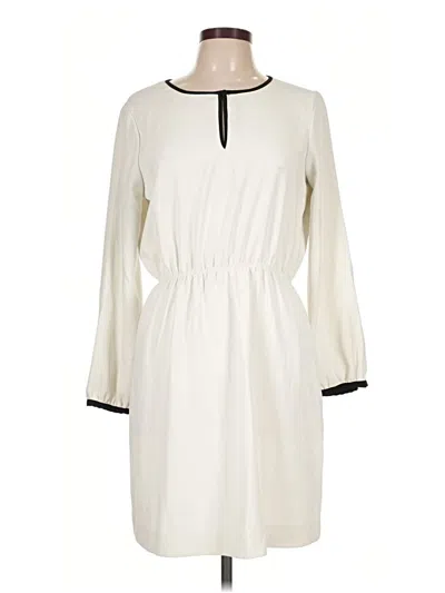 Pre-owned Zara Basic Casual Dress In Ivory