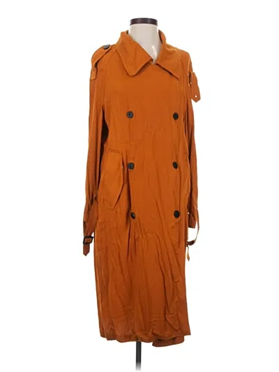 Pre-owned Zara Basic Casual Dress In Orange