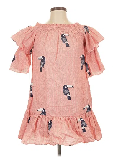 Pre-owned Zara Basic Casual Dress In Pink