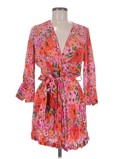 Pre-owned Zara Basic Casual Dress In Pink
