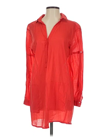 Pre-owned Zara Basic Casual Dress In Red