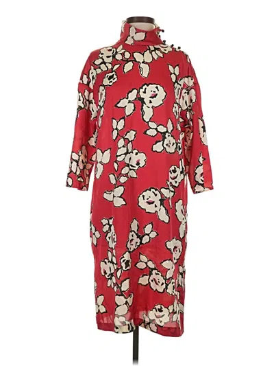 Pre-owned Zara Basic Casual Dress In Red