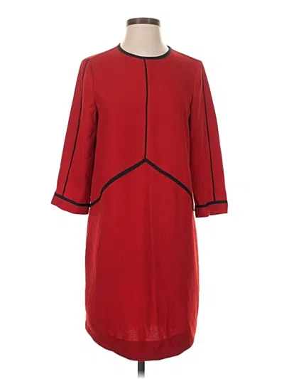 Pre-owned Zara Basic Casual Dress In Red