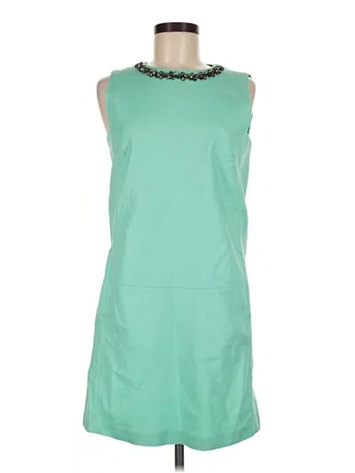 Pre-owned Zara Basic Casual Dress In Teal