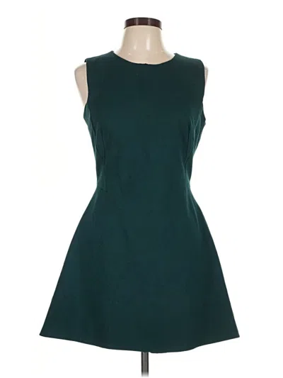 Pre-owned Zara Basic Casual Dress In Teal