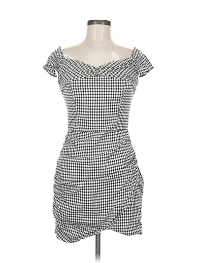 Pre-owned Zara Basic Casual Dress In White