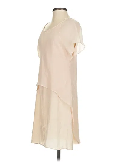 Pre-owned Zara Basic Casual Dress In White