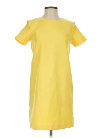 Pre-owned Zara Basic Casual Dress In Yellow