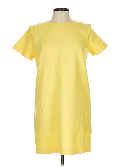 Pre-owned Zara Basic Casual Dress In Yellow