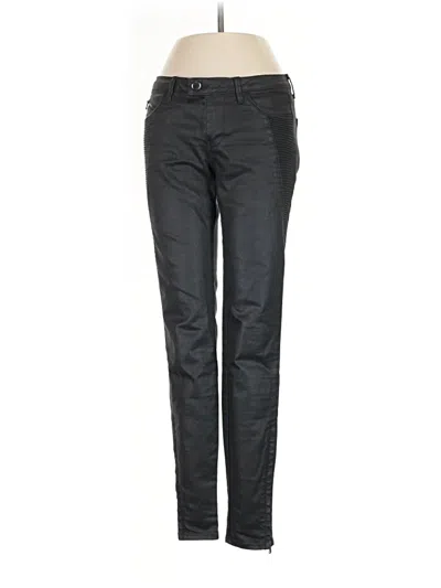 Pre-owned Zara Basic Casual Pants In Black