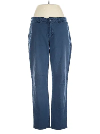 Pre-owned Zara Basic Casual Pants In Blue