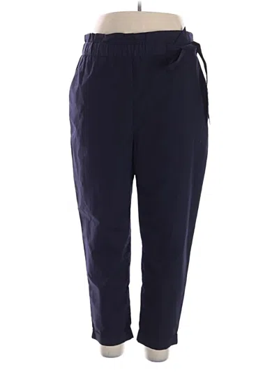 Pre-owned Zara Basic Casual Pants In Blue