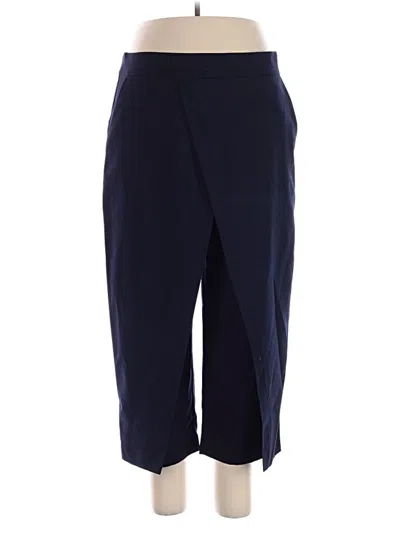 Pre-owned Zara Basic Casual Pants In Blue