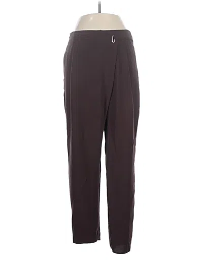 Pre-owned Zara Basic Casual Pants In Brown