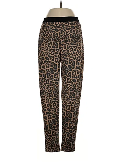 Pre-owned Zara Basic Casual Pants In Brown