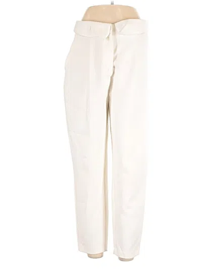 Pre-owned Zara Basic Casual Pants In Ivory