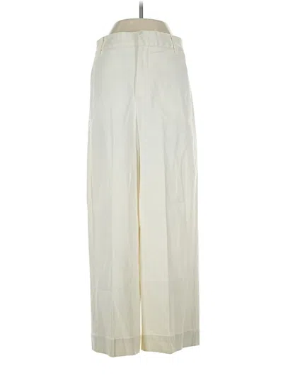 Pre-owned Zara Basic Casual Pants In Ivory