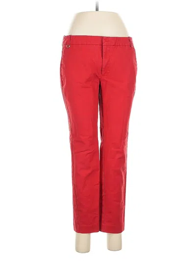 Pre-owned Zara Basic Casual Pants In Red