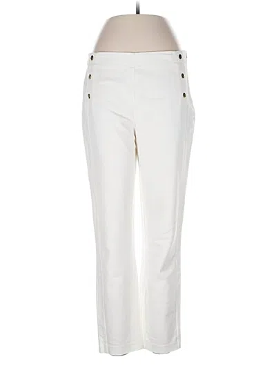 Pre-owned Zara Basic Casual Pants In White