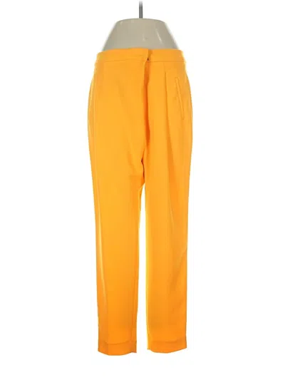 Pre-owned Zara Basic Casual Pants In Yellow