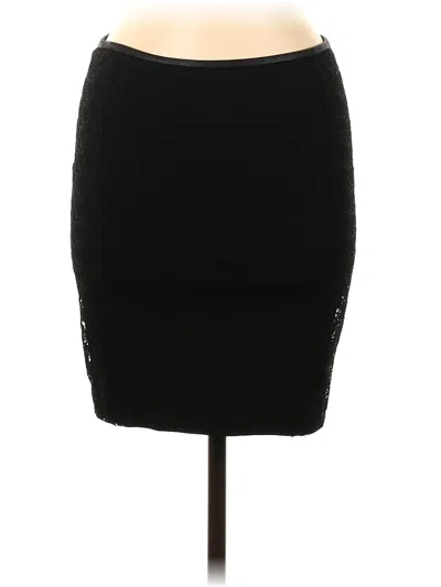 Pre-owned Zara Basic Casual Skirt In Black