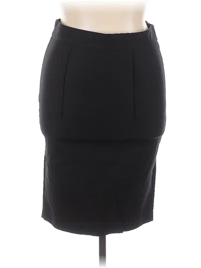 Pre-owned Zara Basic Casual Skirt In Black