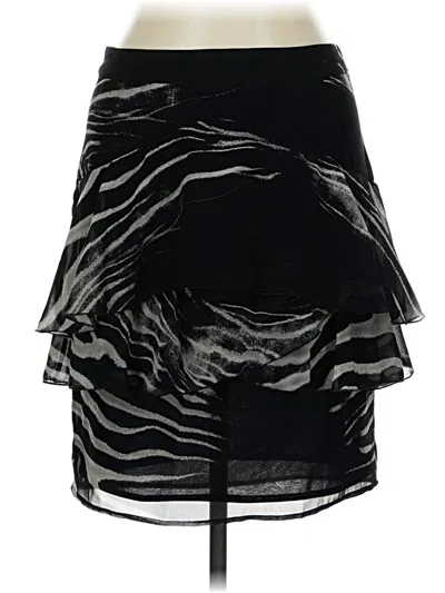 Pre-owned Zara Basic Casual Skirt In Black