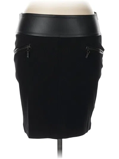 Pre-owned Zara Basic Casual Skirt In Black