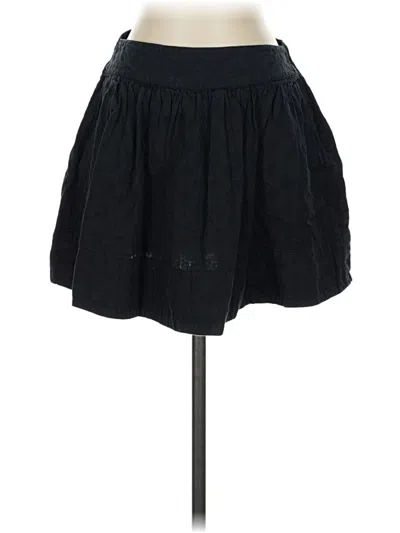 Pre-owned Zara Basic Casual Skirt In Black