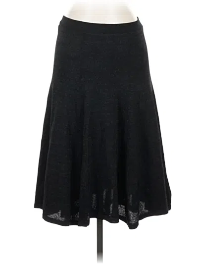 Pre-owned Zara Basic Casual Skirt In Black