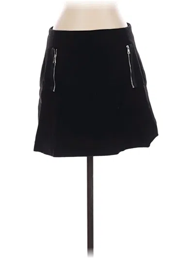 Pre-owned Zara Basic Casual Skirt In Black