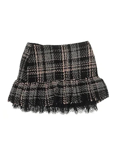 Pre-owned Zara Basic Casual Skirt In Black