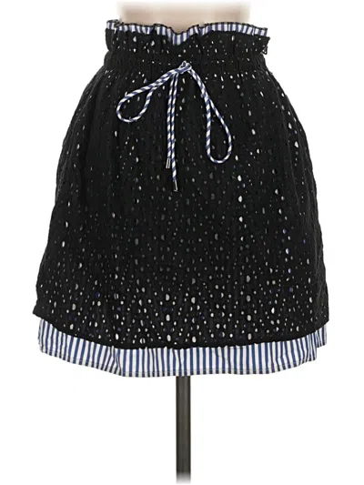 Pre-owned Zara Basic Casual Skirt In Black