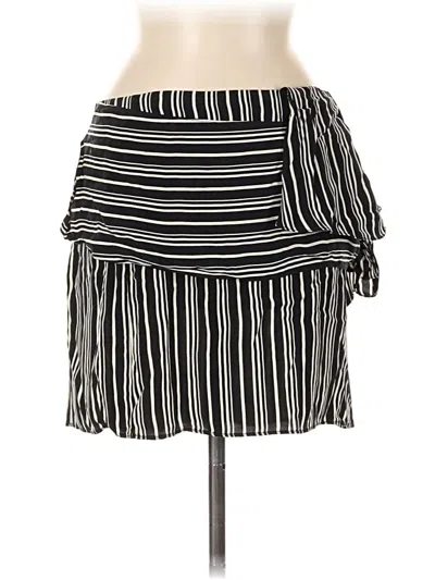 Pre-owned Zara Basic Casual Skirt In Black