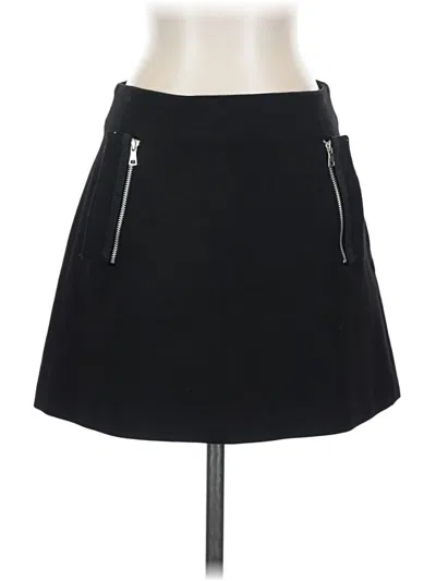 Pre-owned Zara Basic Casual Skirt In Black