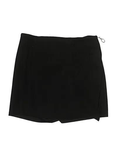 Pre-owned Zara Basic Casual Skirt In Black