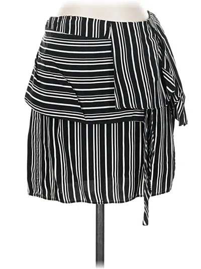 Pre-owned Zara Basic Casual Skirt In Black