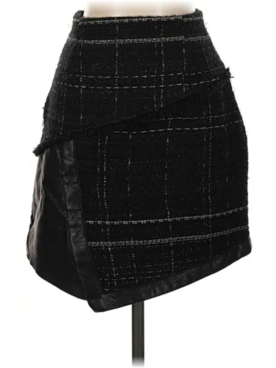 Pre-owned Zara Basic Casual Skirt In Black