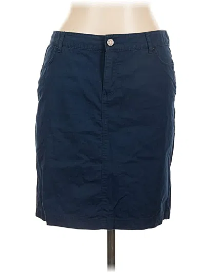 Pre-owned Zara Basic Casual Skirt In Blue